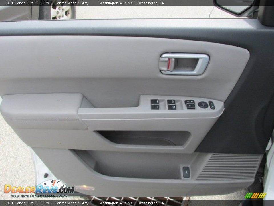 2011 Honda Pilot EX-L 4WD Taffeta White / Gray Photo #9