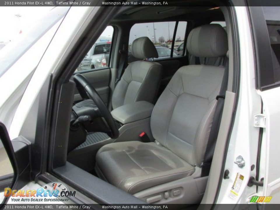 2011 Honda Pilot EX-L 4WD Taffeta White / Gray Photo #11