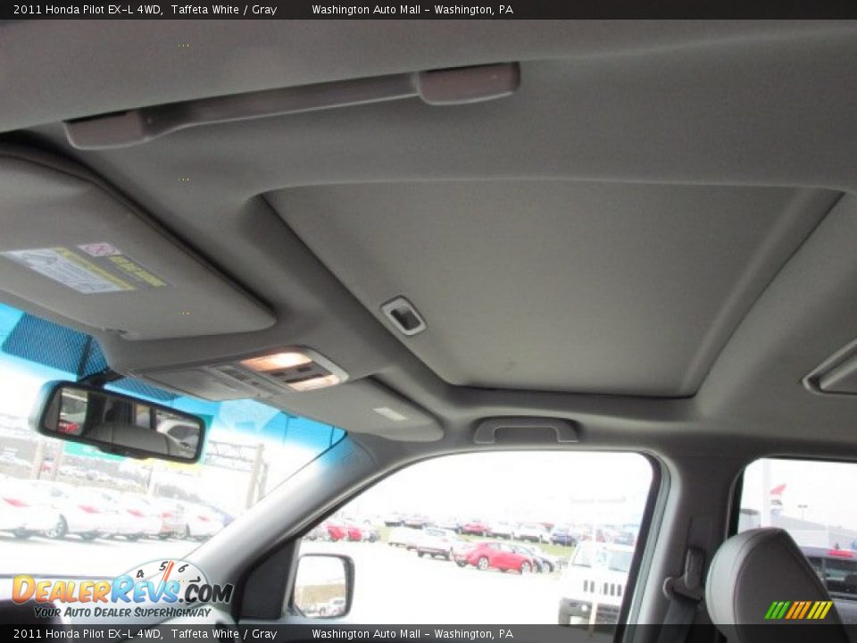 2011 Honda Pilot EX-L 4WD Taffeta White / Gray Photo #13