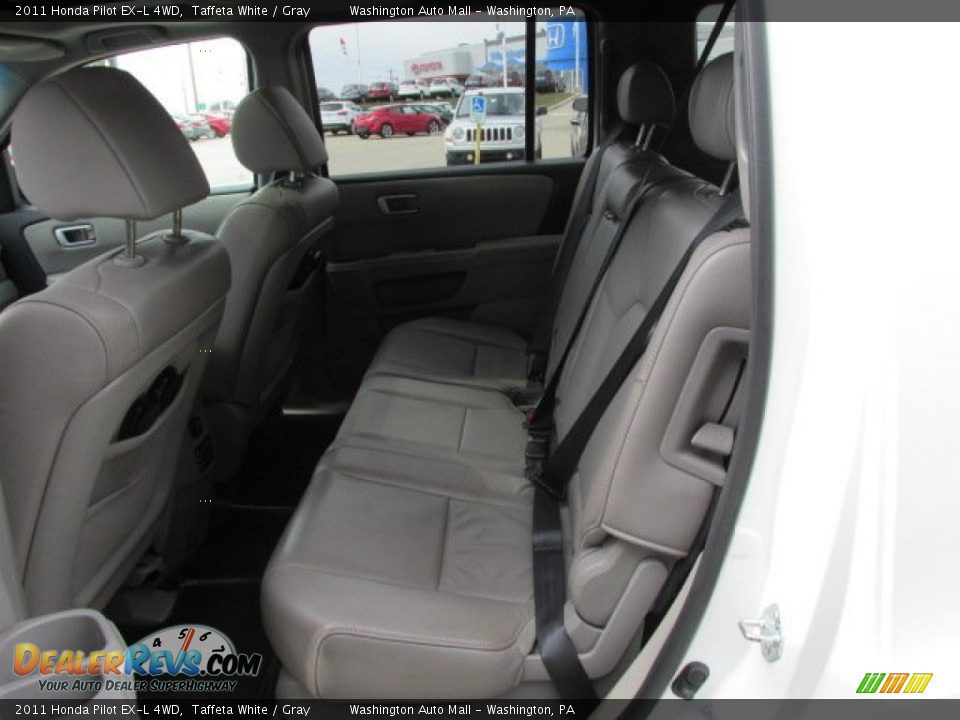 2011 Honda Pilot EX-L 4WD Taffeta White / Gray Photo #16