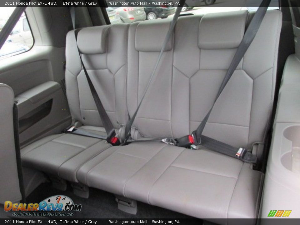 2011 Honda Pilot EX-L 4WD Taffeta White / Gray Photo #17