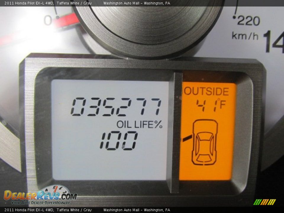 2011 Honda Pilot EX-L 4WD Taffeta White / Gray Photo #20