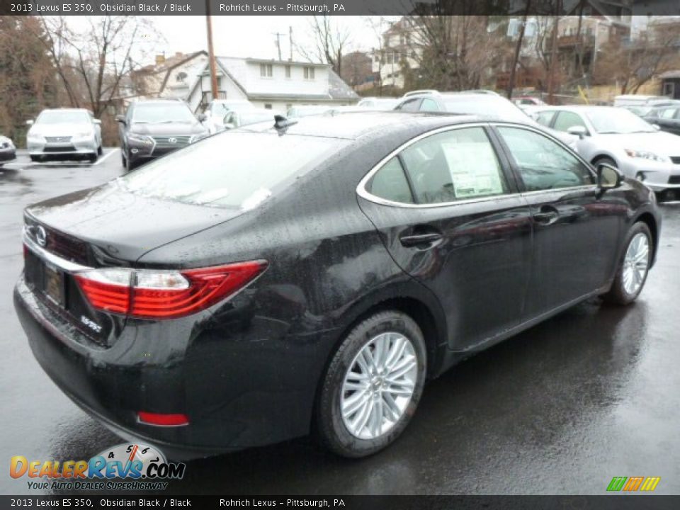 2013 Lexus ES 350 Obsidian Black / Black Photo #4