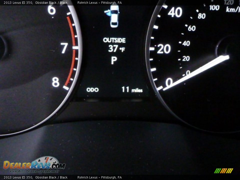 2013 Lexus ES 350 Obsidian Black / Black Photo #19
