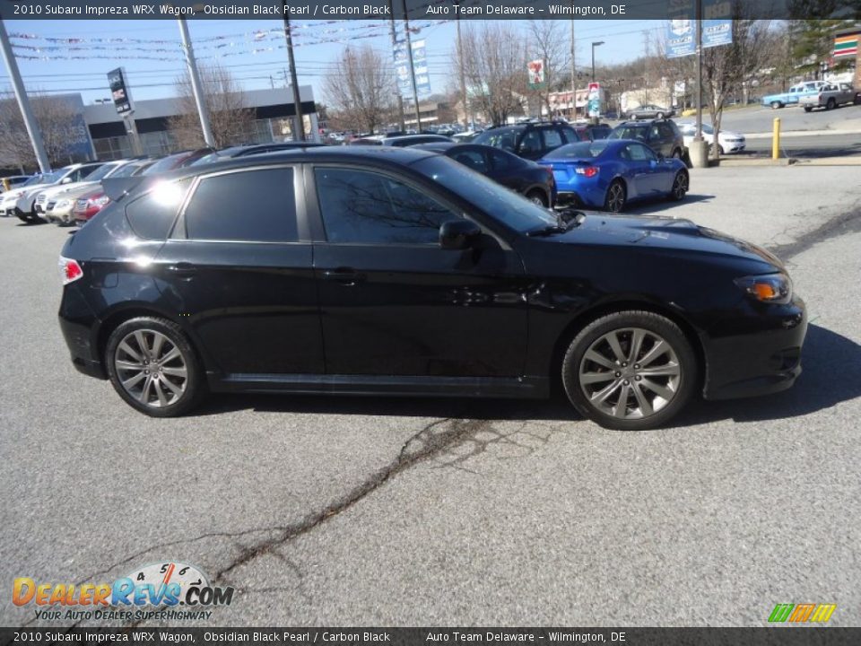 2010 Subaru Impreza WRX Wagon Obsidian Black Pearl / Carbon Black Photo #5