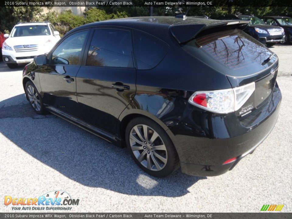 2010 Subaru Impreza WRX Wagon Obsidian Black Pearl / Carbon Black Photo #8