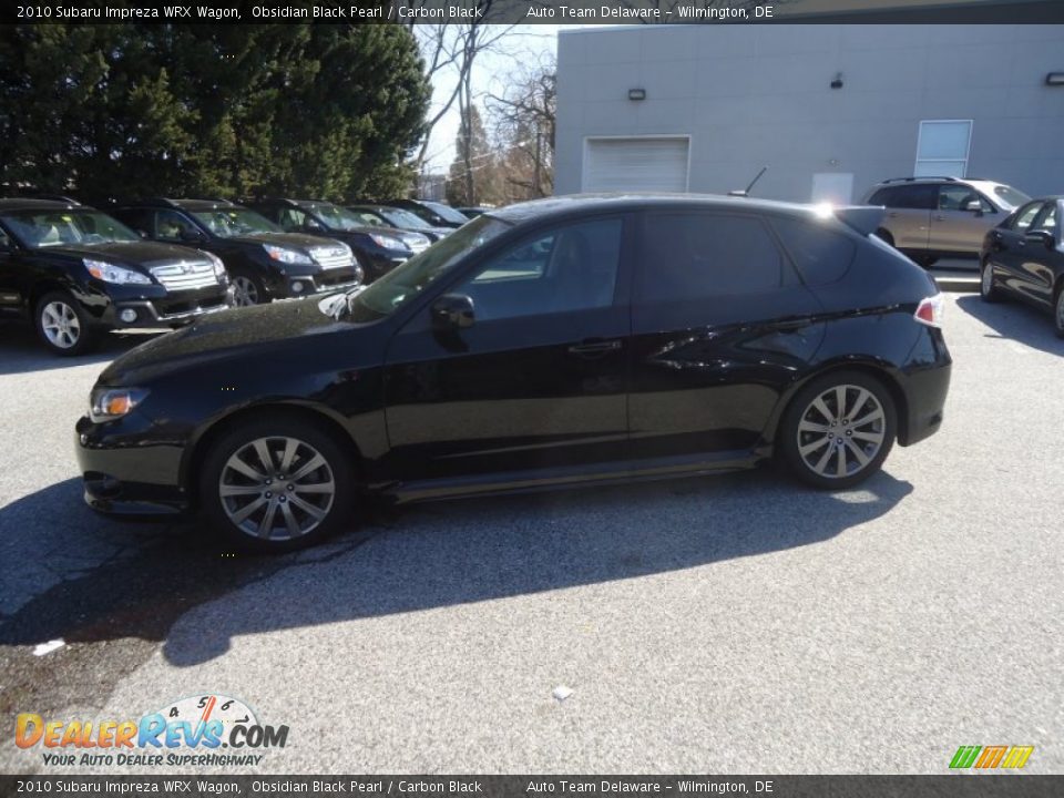 2010 Subaru Impreza WRX Wagon Obsidian Black Pearl / Carbon Black Photo #9