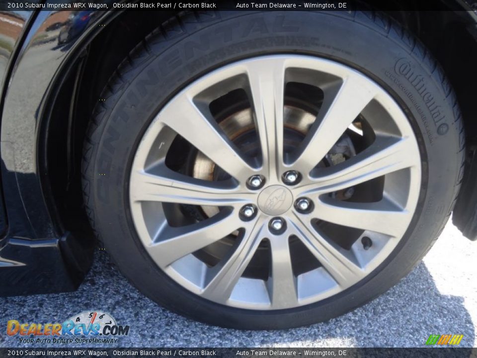 2010 Subaru Impreza WRX Wagon Obsidian Black Pearl / Carbon Black Photo #10