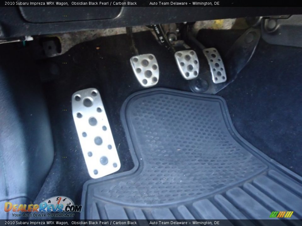 2010 Subaru Impreza WRX Wagon Obsidian Black Pearl / Carbon Black Photo #13