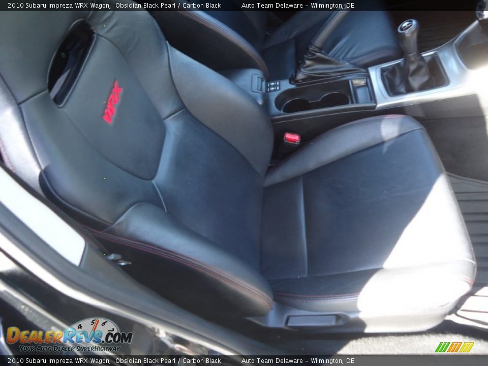 2010 Subaru Impreza WRX Wagon Obsidian Black Pearl / Carbon Black Photo #16