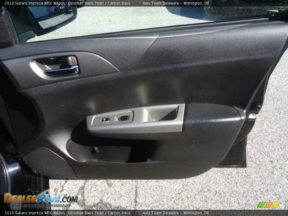 2010 Subaru Impreza WRX Wagon Obsidian Black Pearl / Carbon Black Photo #20