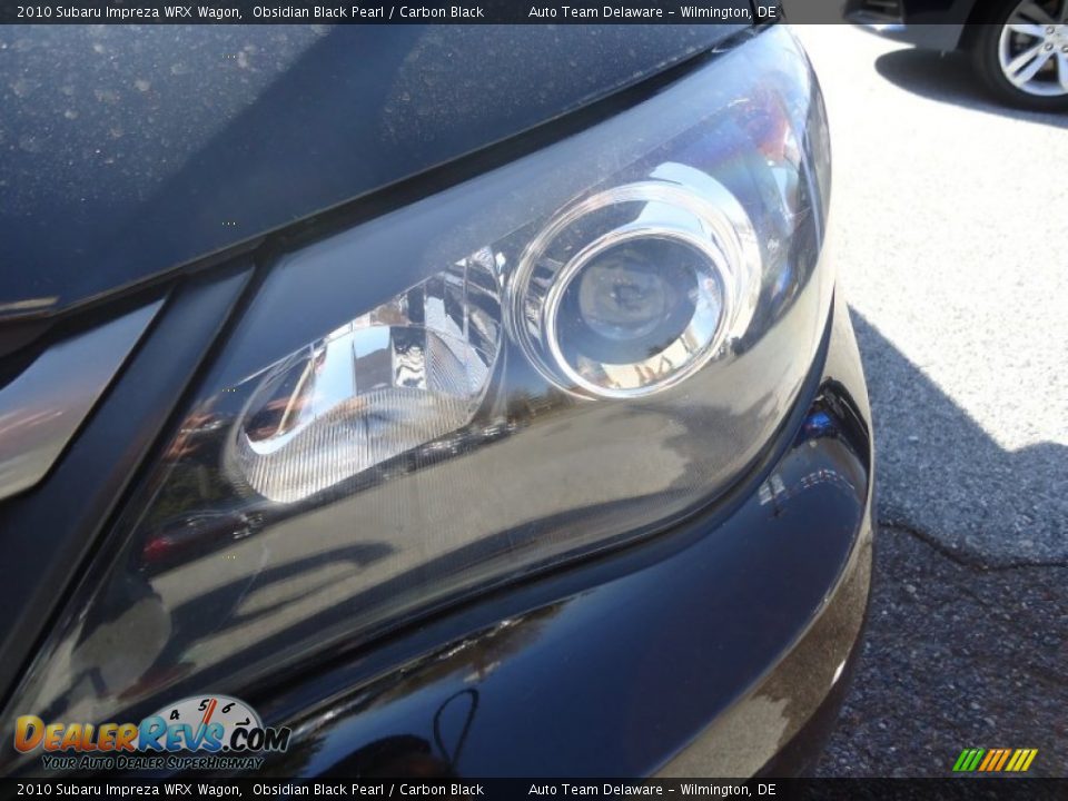 2010 Subaru Impreza WRX Wagon Obsidian Black Pearl / Carbon Black Photo #35