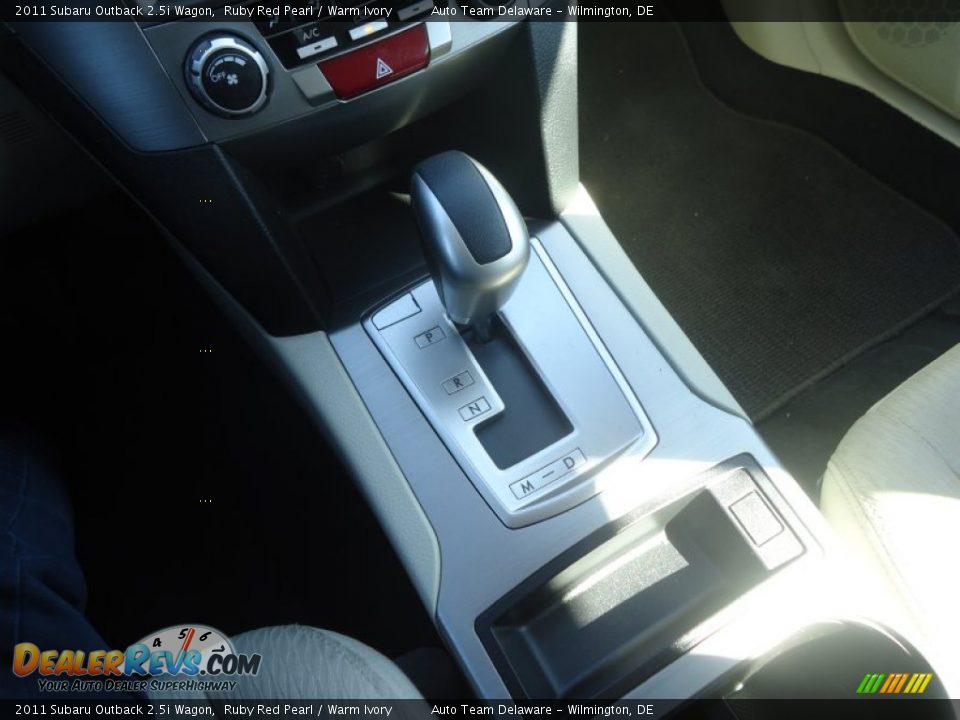 2011 Subaru Outback 2.5i Wagon Ruby Red Pearl / Warm Ivory Photo #14