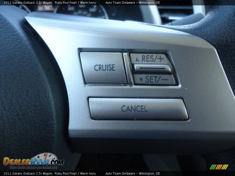 2011 Subaru Outback 2.5i Wagon Ruby Red Pearl / Warm Ivory Photo #25
