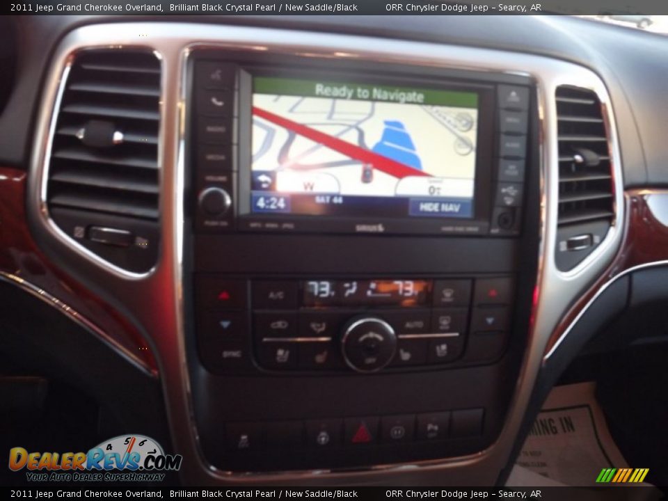 2011 Jeep Grand Cherokee Overland Brilliant Black Crystal Pearl / New Saddle/Black Photo #10