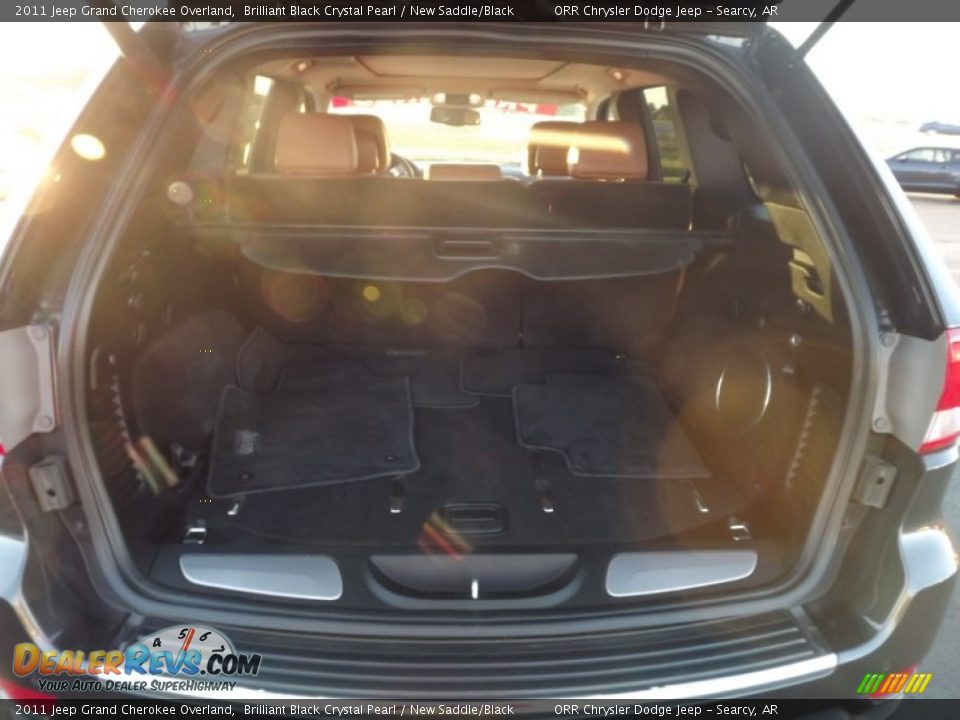2011 Jeep Grand Cherokee Overland Brilliant Black Crystal Pearl / New Saddle/Black Photo #16