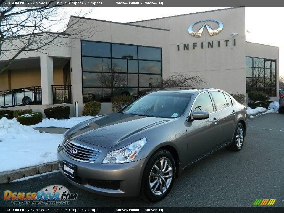2009 Infiniti G 37 x Sedan Platinum Graphite / Graphite Photo #2
