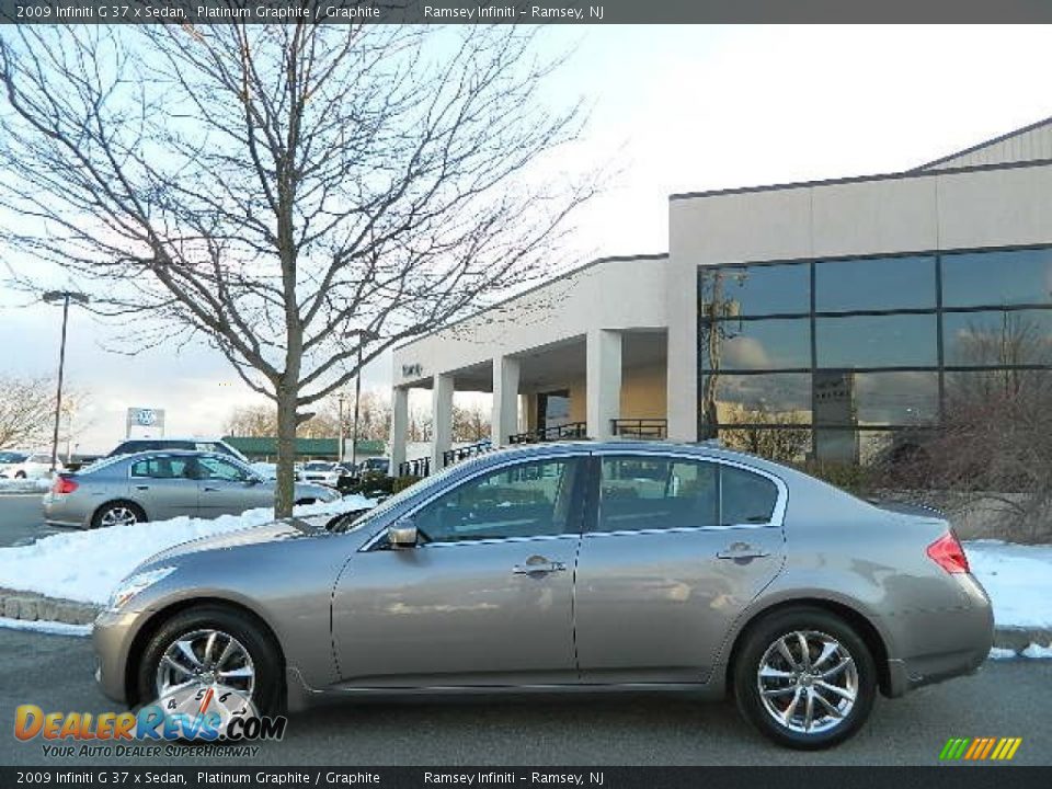 2009 Infiniti G 37 x Sedan Platinum Graphite / Graphite Photo #4