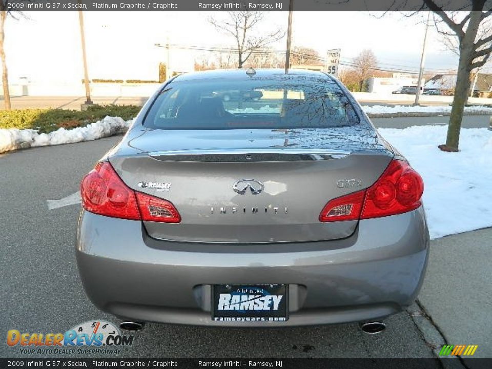 2009 Infiniti G 37 x Sedan Platinum Graphite / Graphite Photo #6