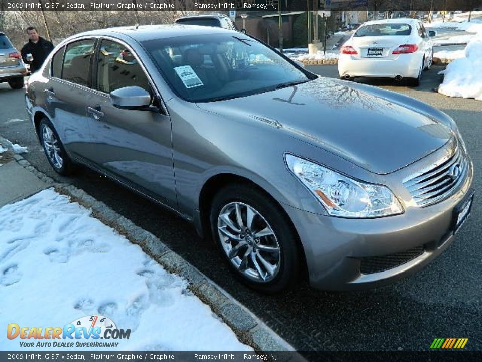2009 Infiniti G 37 x Sedan Platinum Graphite / Graphite Photo #8