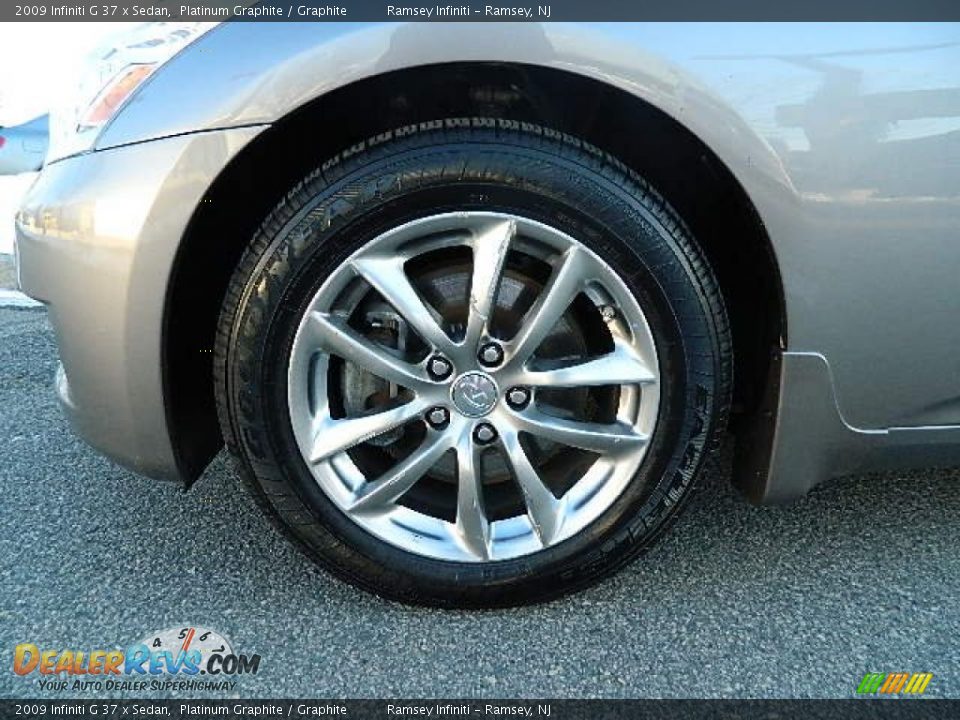 2009 Infiniti G 37 x Sedan Platinum Graphite / Graphite Photo #10