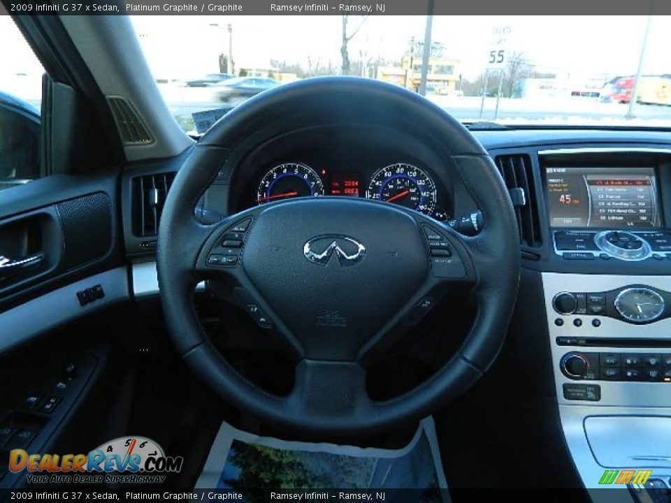 2009 Infiniti G 37 x Sedan Platinum Graphite / Graphite Photo #17