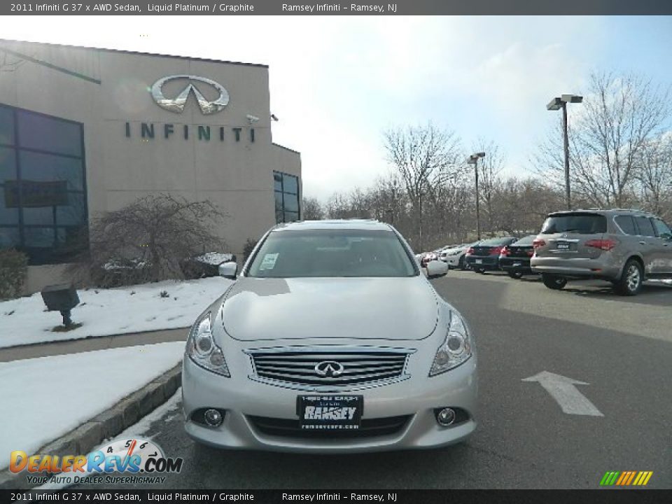 2011 Infiniti G 37 x AWD Sedan Liquid Platinum / Graphite Photo #1