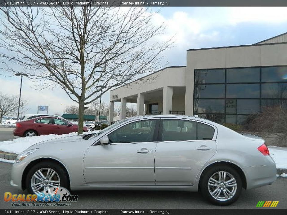 2011 Infiniti G 37 x AWD Sedan Liquid Platinum / Graphite Photo #4