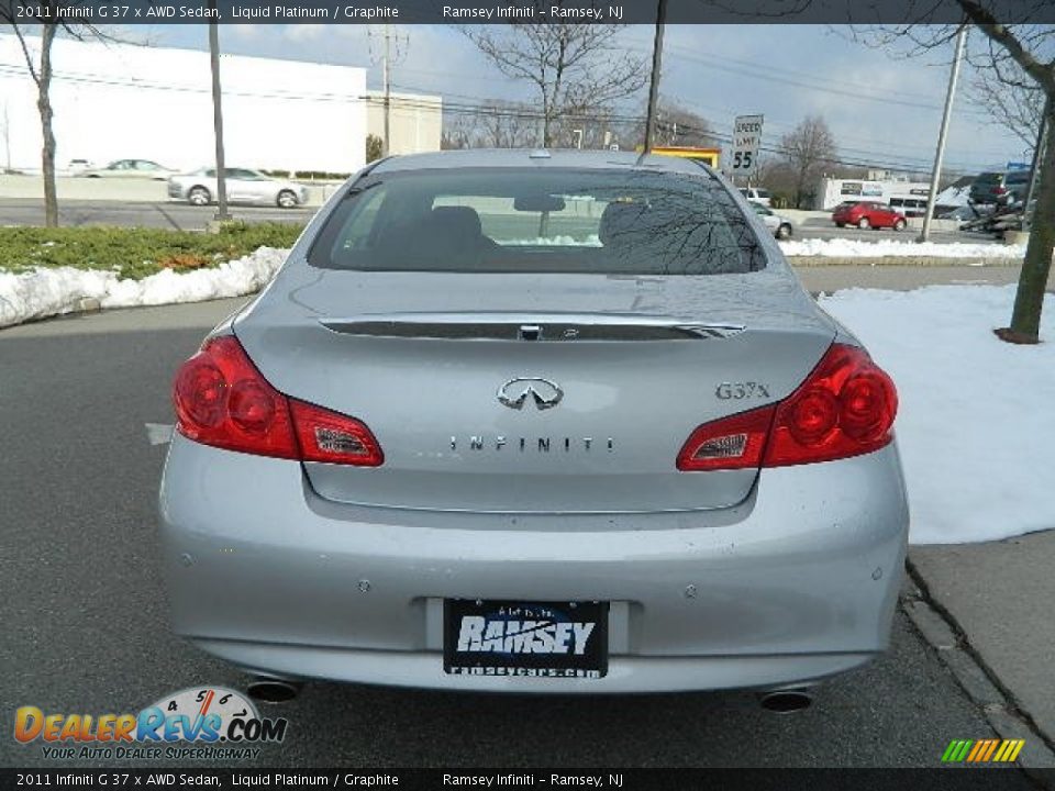 2011 Infiniti G 37 x AWD Sedan Liquid Platinum / Graphite Photo #6