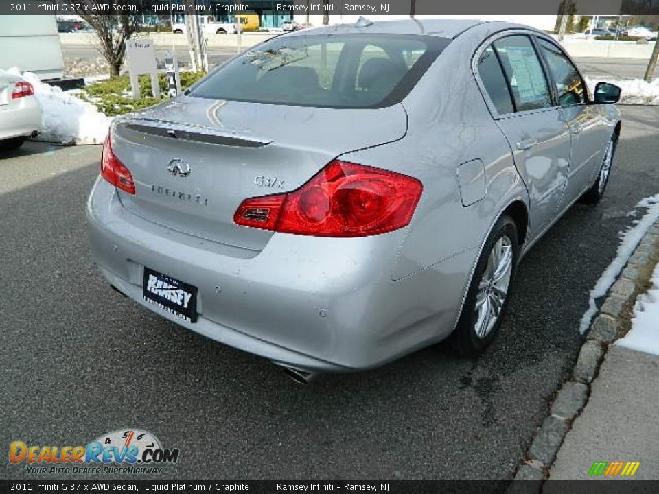2011 Infiniti G 37 x AWD Sedan Liquid Platinum / Graphite Photo #7
