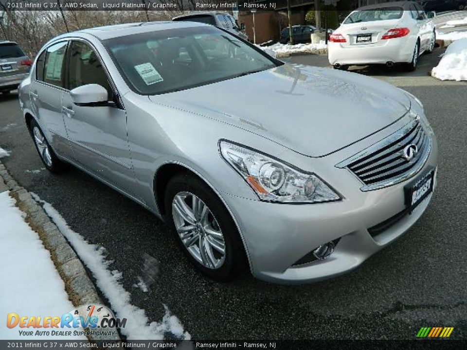 2011 Infiniti G 37 x AWD Sedan Liquid Platinum / Graphite Photo #8