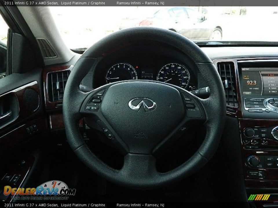 2011 Infiniti G 37 x AWD Sedan Liquid Platinum / Graphite Photo #17