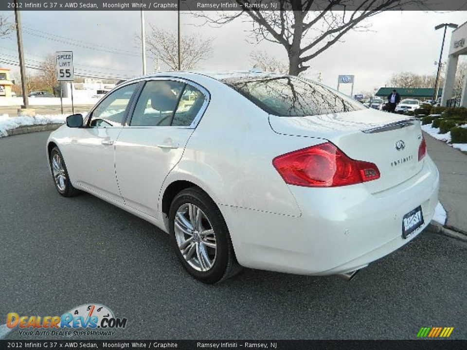 2012 Infiniti G 37 x AWD Sedan Moonlight White / Graphite Photo #4