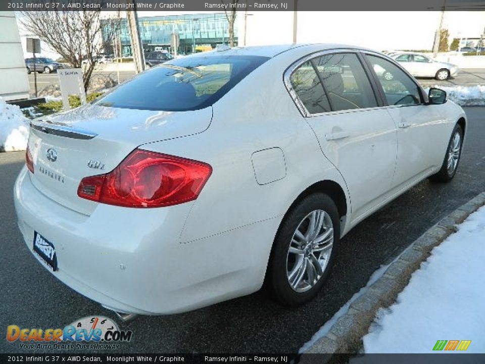 2012 Infiniti G 37 x AWD Sedan Moonlight White / Graphite Photo #6