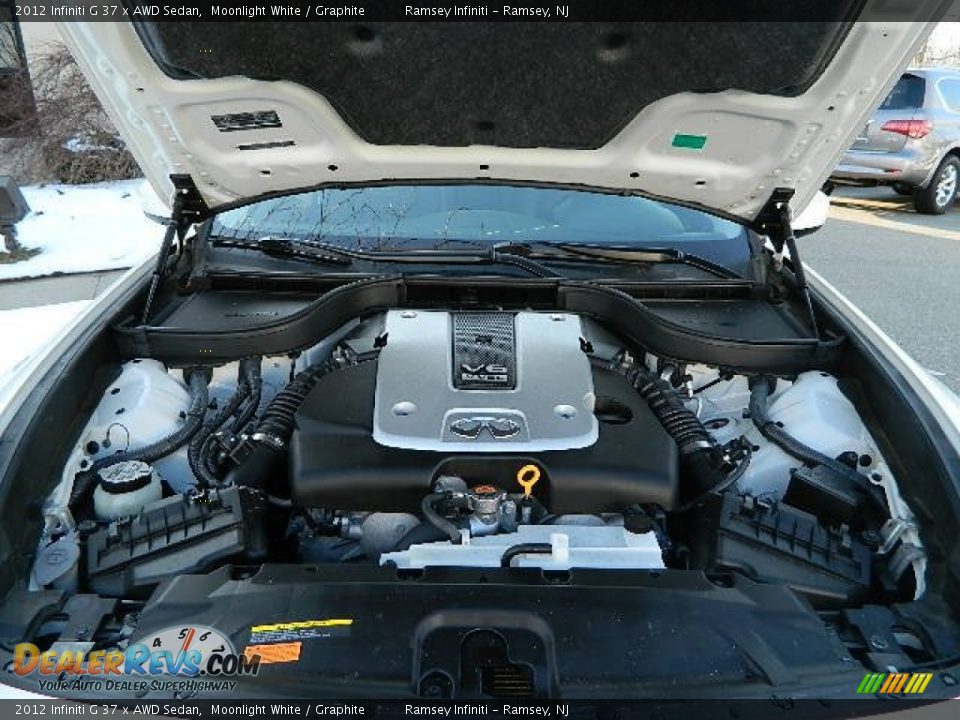 2012 Infiniti G 37 x AWD Sedan Moonlight White / Graphite Photo #8