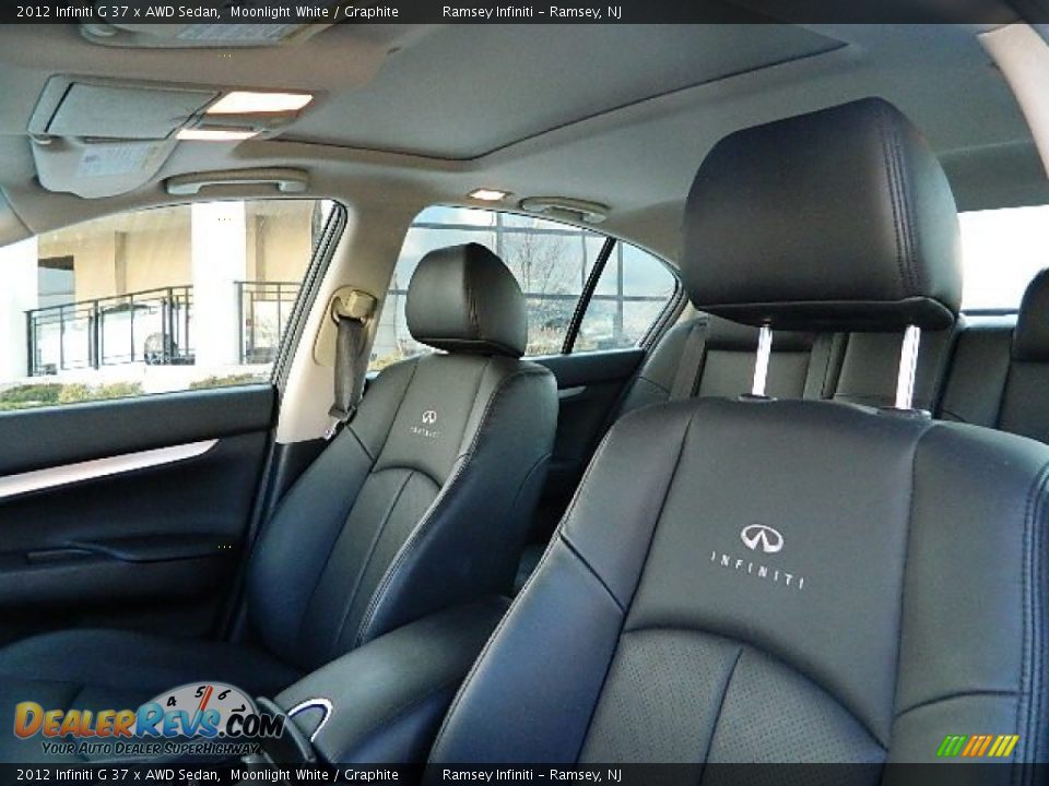 2012 Infiniti G 37 x AWD Sedan Moonlight White / Graphite Photo #10