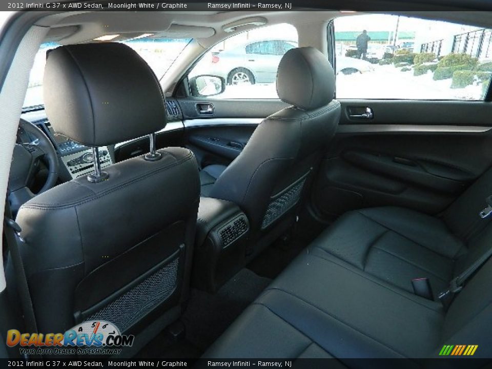 2012 Infiniti G 37 x AWD Sedan Moonlight White / Graphite Photo #11