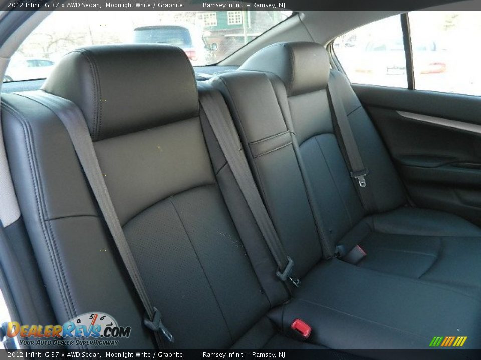 2012 Infiniti G 37 x AWD Sedan Moonlight White / Graphite Photo #13