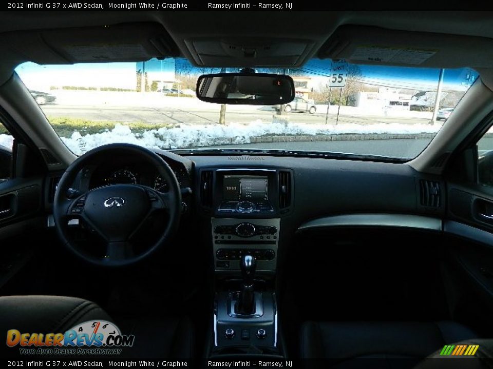2012 Infiniti G 37 x AWD Sedan Moonlight White / Graphite Photo #15