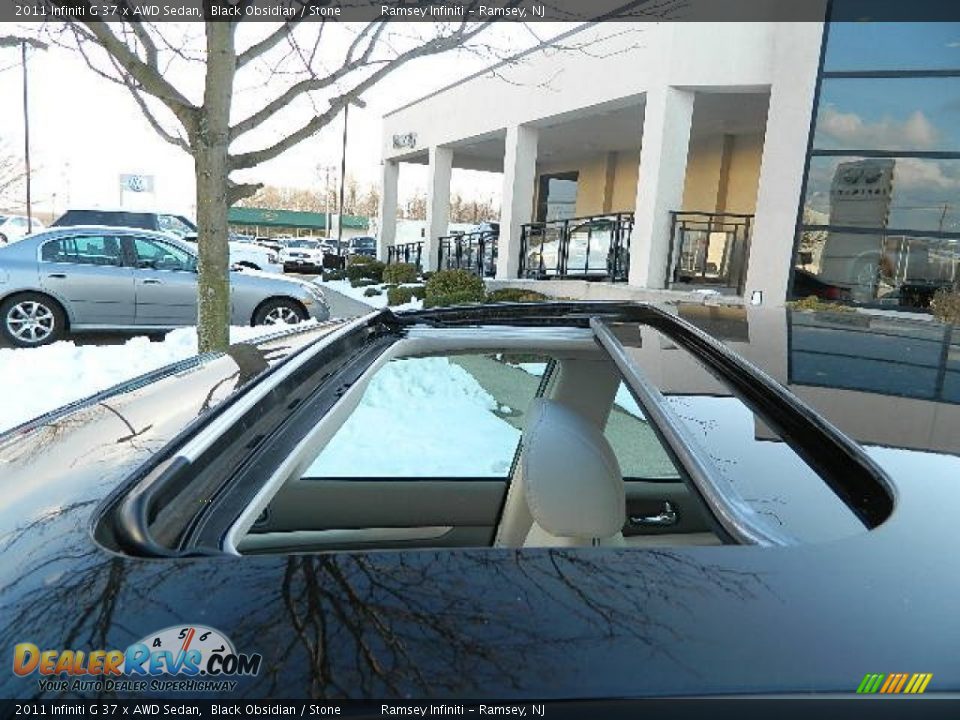 2011 Infiniti G 37 x AWD Sedan Black Obsidian / Stone Photo #3