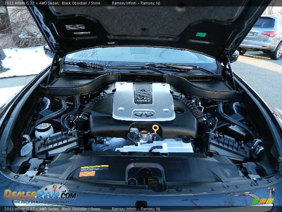 2011 Infiniti G 37 x AWD Sedan Black Obsidian / Stone Photo #8