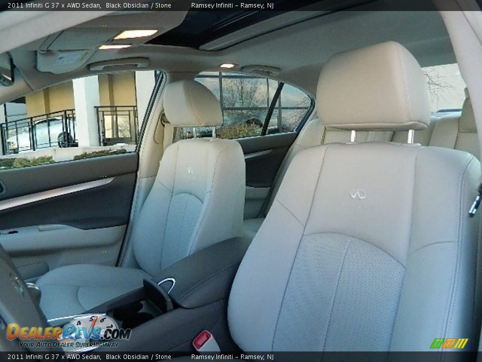 2011 Infiniti G 37 x AWD Sedan Black Obsidian / Stone Photo #10