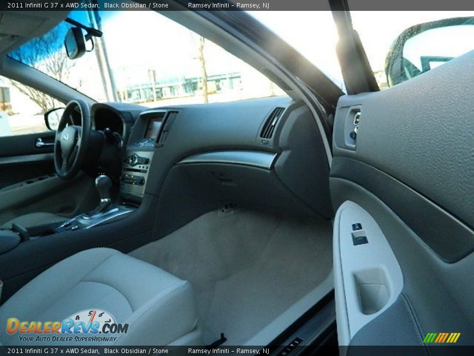 2011 Infiniti G 37 x AWD Sedan Black Obsidian / Stone Photo #13