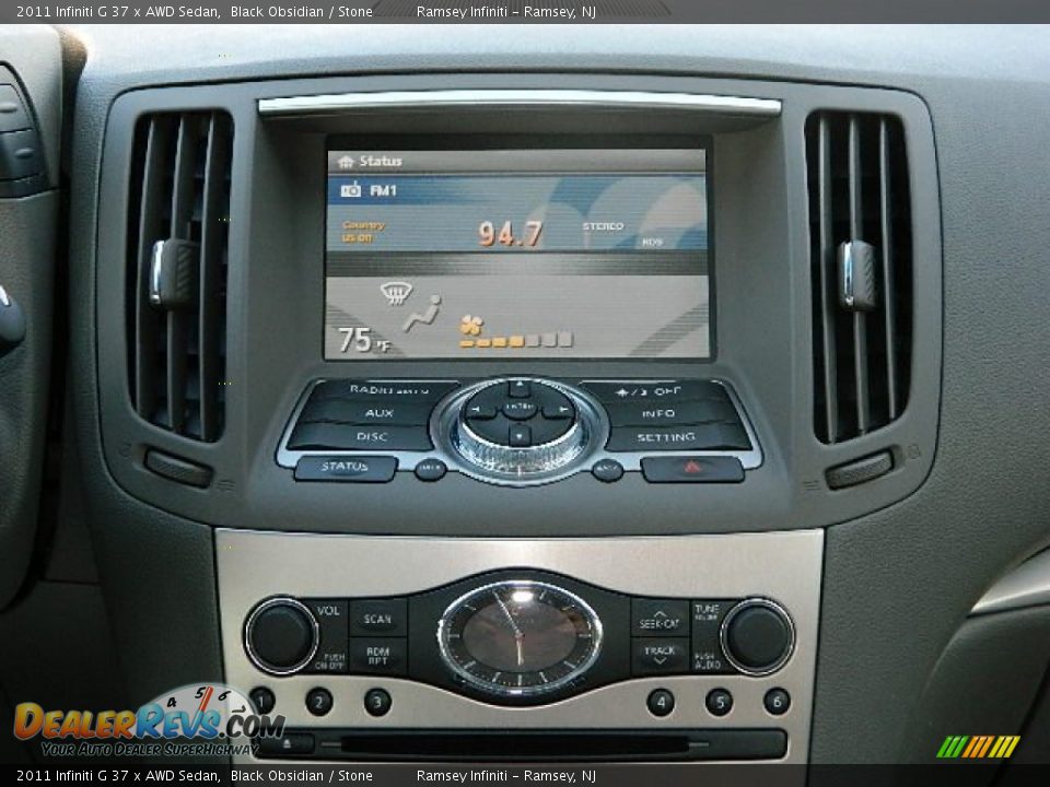 2011 Infiniti G 37 x AWD Sedan Black Obsidian / Stone Photo #17