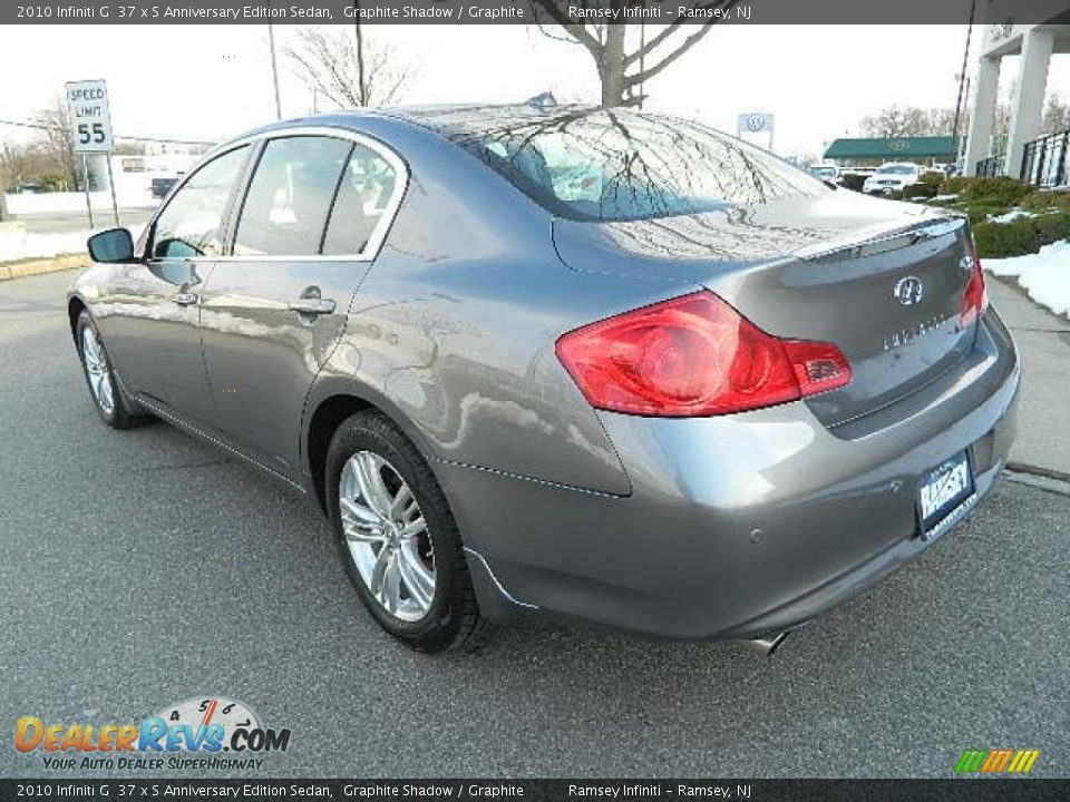 2010 Infiniti G  37 x S Anniversary Edition Sedan Graphite Shadow / Graphite Photo #5