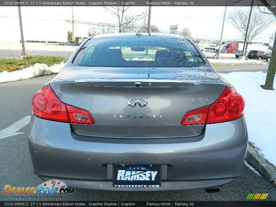 2010 Infiniti G  37 x S Anniversary Edition Sedan Graphite Shadow / Graphite Photo #6