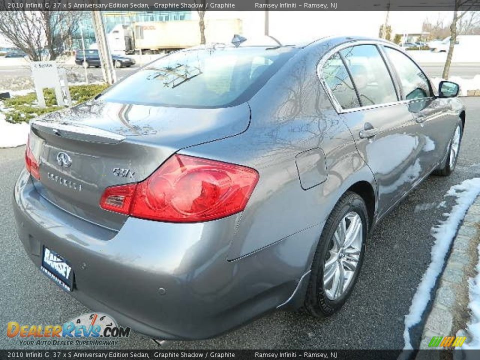 2010 Infiniti G  37 x S Anniversary Edition Sedan Graphite Shadow / Graphite Photo #7