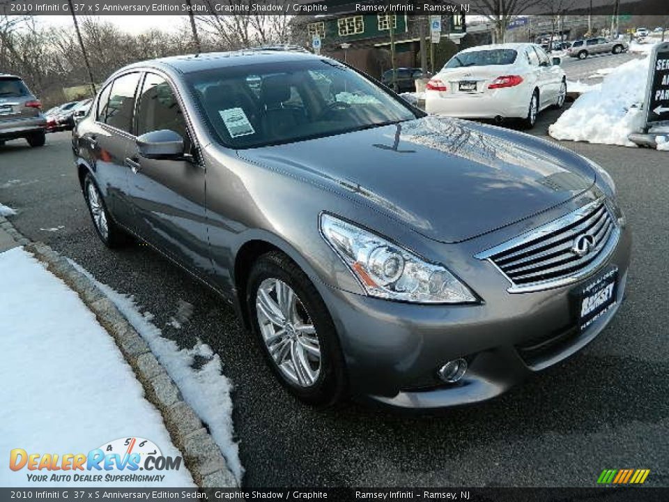 2010 Infiniti G  37 x S Anniversary Edition Sedan Graphite Shadow / Graphite Photo #8