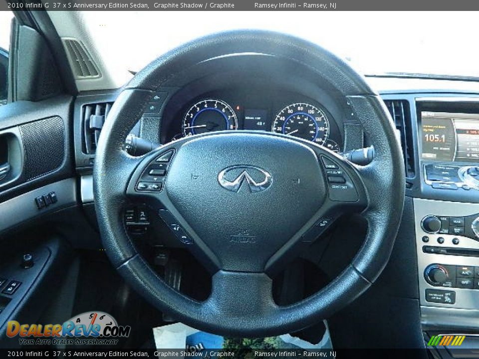 2010 Infiniti G  37 x S Anniversary Edition Sedan Graphite Shadow / Graphite Photo #17