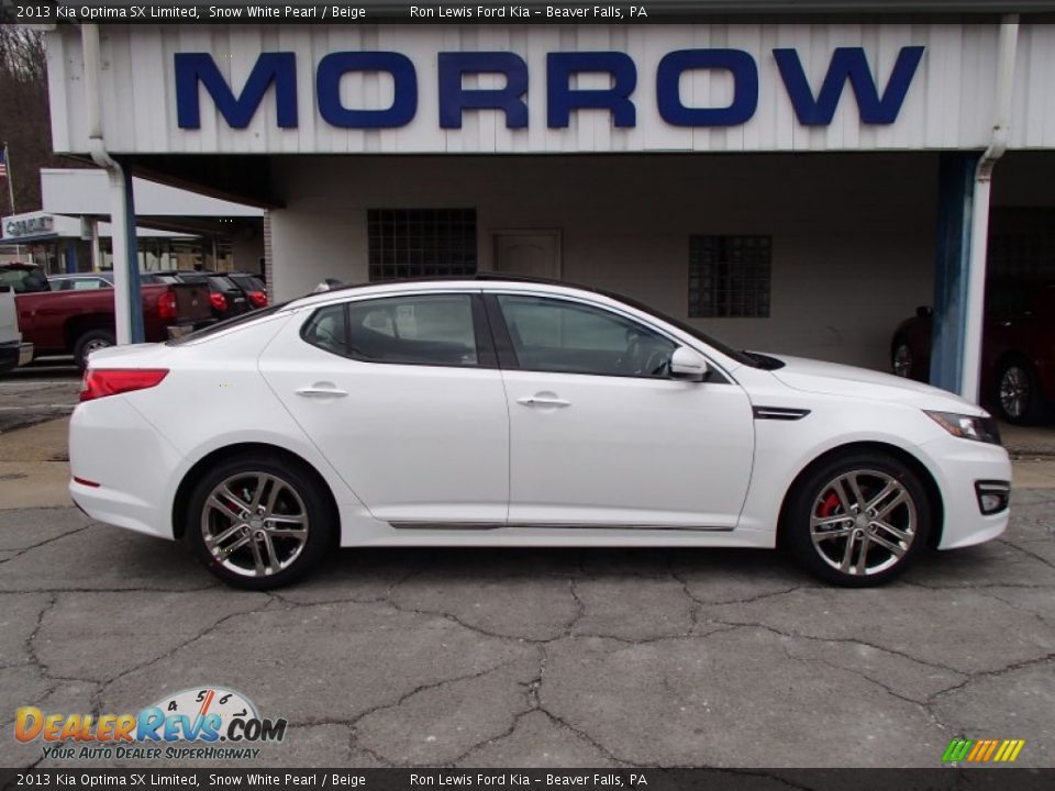 2013 Kia Optima SX Limited Snow White Pearl / Beige Photo #1